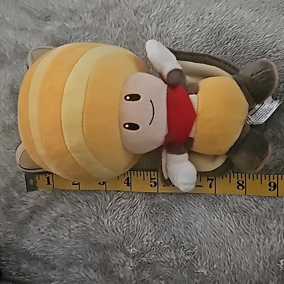 NWT FLYING SQUIRREL YELLOW TOAD - SUPER MARIO BROS. 8" PLUSH - Picture 6 of 7